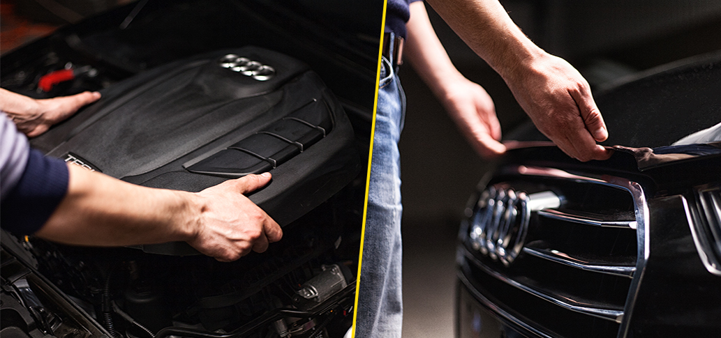 Schritt 11: Befestigen Sie die Abdeckung und schließen Sie die Motorhaube.