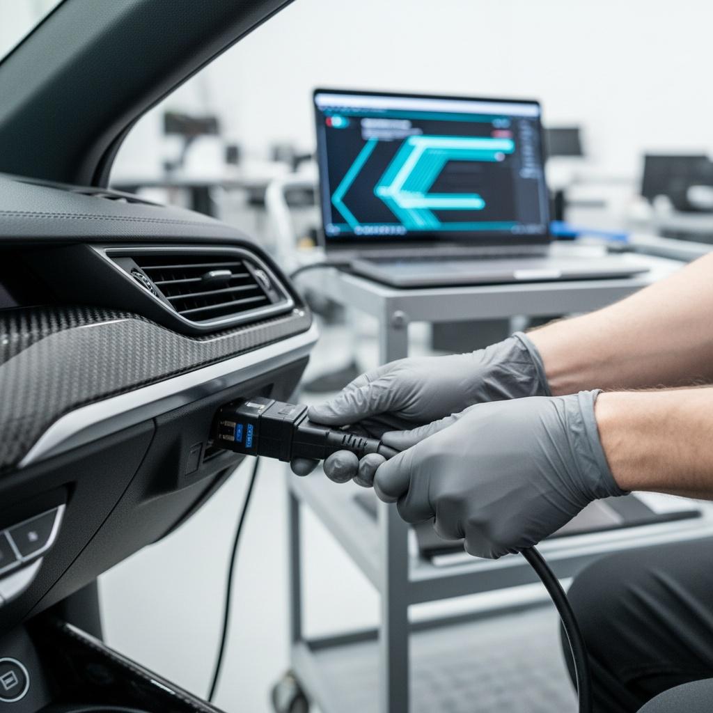 Auslesen des Werksprogramms aus dem Steuergerät, Modifikation durch einen Spezialisten und Zurückschreiben in das Steuergerät